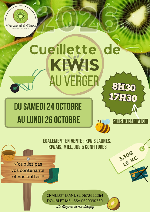 Verger de Kiwis - Domaine de la Poterie